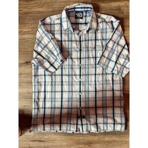 South Pole Men’s large Plaid Short Sleeve Shirt